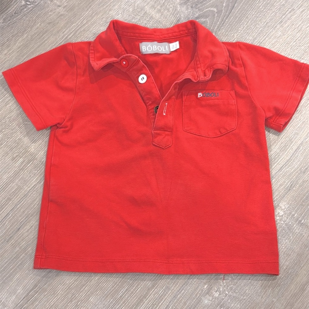 BOBOLI logo stretch polo short sleeve shirt